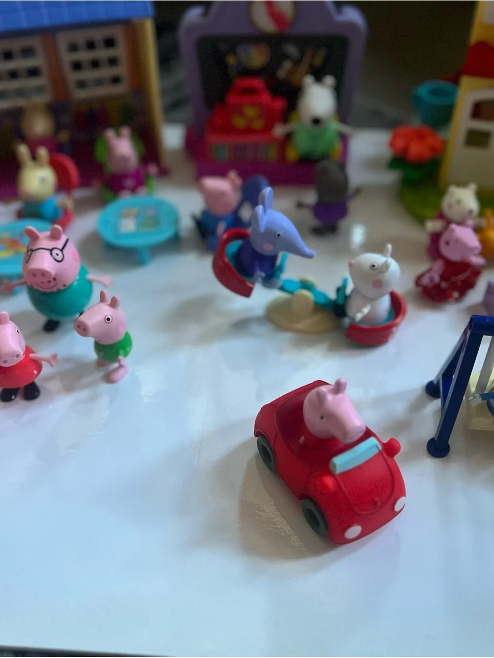Peppa Pig Playset Figures & Accessories - Pink, Blue, Red, Purple